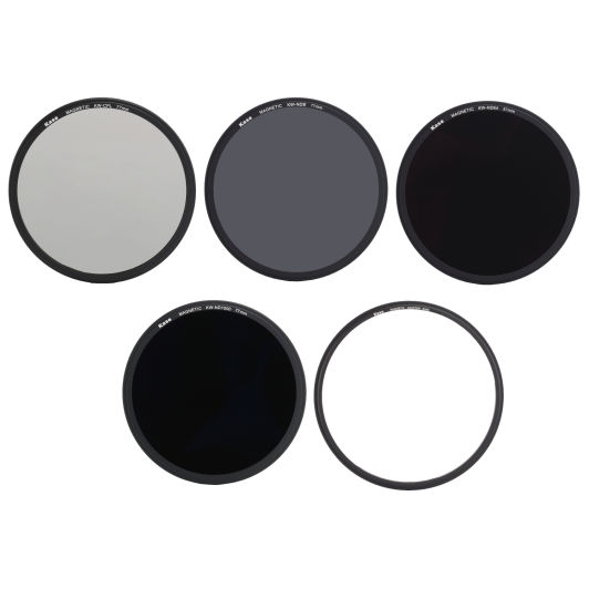 Kase Wolverine 82mm Magnetic Shockproof Tempered Optical Glass Filter Kit Includes Magnetic CPL MCUV ND64 Lens Cap /& Case 82